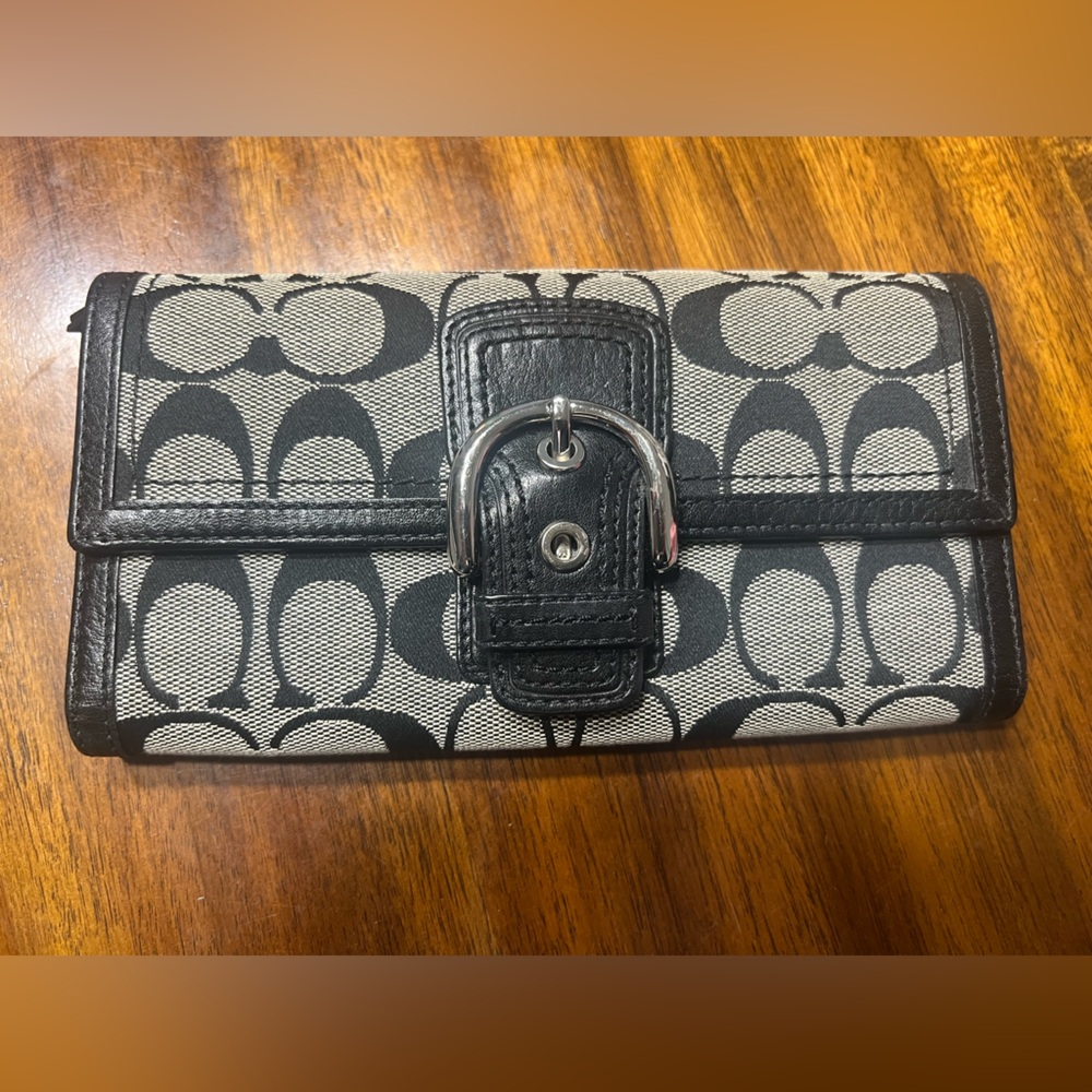 Coach Black & Grey Wallet